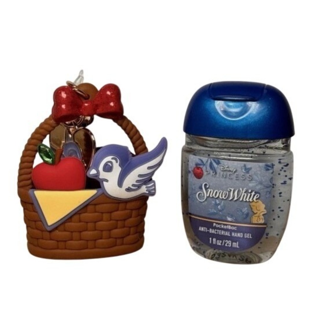 Bath & Body Works Snow White PocketBac w/1 sanitizer Apple Basket Bird Princess‎